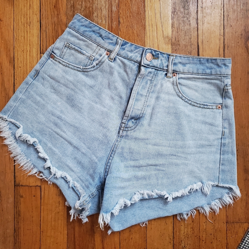 High Rise denim shorts